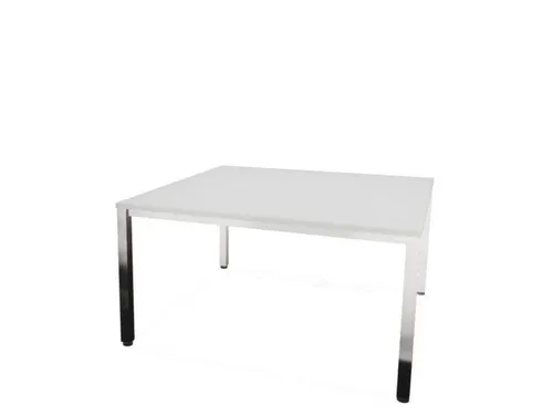 vergadertafel,HxBxD 740x1400x1400mm,hoekig,MP-lichtgrijs
