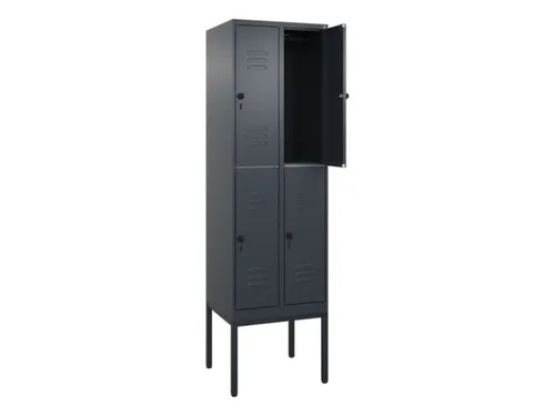 dubbeldekse locker,HxBxD 2120x600x500mm,2x2vak.,vak B 300mm