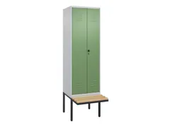locker voor scheiding van kleding,HxBxD 2120x600x815mm,2vak