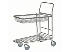 Ruimtebesparende Wagen,Draagverm. 300Kg,Stalen Schorenplaat