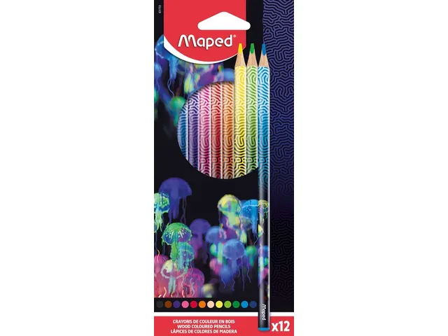Crayon de couleur Maped Deepsea paradise set 12 couleurs