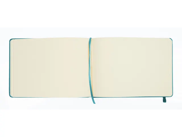 Schetsboek Kangaro A5 landscape dark turquoise PU HC 80 vel 140gr room