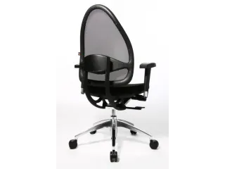 Bureaustoel Zwart Zitting H X B X D 430-520X 480X 500Mm Netrug Synchro - 1