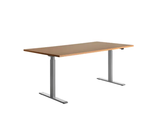 Elektrisch ihv bureau,HxBxD 700-1200x1800x800mm,blad beuken