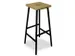tabouret de bar assise HxlxP 790x390x300mm assise Chêne clair