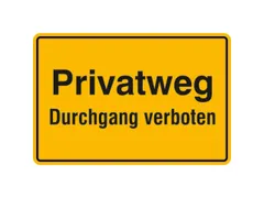 verbodsbord,Eigen weg - Doorgang verboden,aluminium gemerkt,gemoffeld
