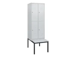 Dubbeldekse dekenkist,HxBxD 1950x600x815mm,2x2vak.,vak B 300mm