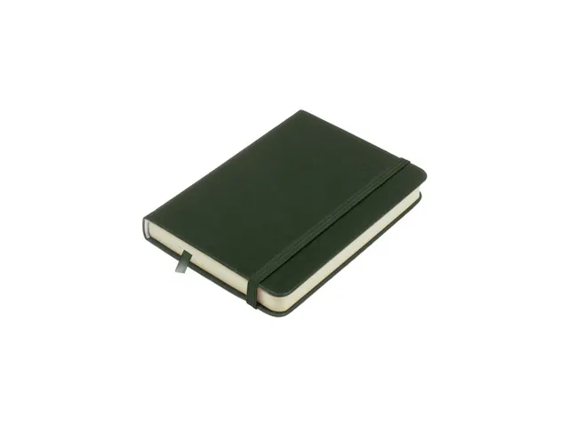 Schetsboek Kangaro A6 forest green PU HC 80 vel 140gr roomwit met elas