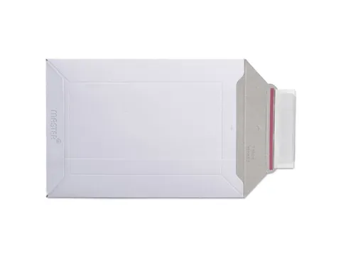 Karton Envelop Wit 248x351x50mm 500gram Kleefbare Strip 100 Stuks