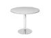 vergadertafel,HxØ 745x1000mm,rond,schotelvoet chroom,ronde buis