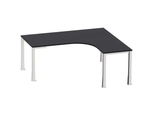 bureau à retour à hauteur réglable,HxlxP 720-840x1800x1600mm,CC-noi