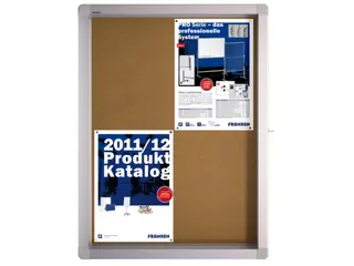 Infovitrine 4xa4 Kurkbord Voor Binnen Aluminium Frame - 1