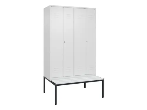 locker voor scheiding van kleding,HxBxD 2120x1200x815mm,4vak