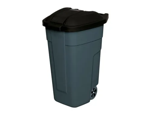 Afvalbak 100 Liter HxBxD 850x510x550mm Pp Romp en Deksel Antraciet