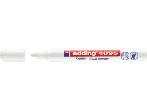 Krijtstift edding 4095 rond wit 2-3mm blister