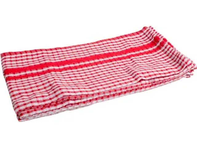 Handdoek 50x70cm gewafeld rood, pak van 3 stuks