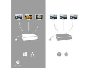 USB-C Metal Ergonomic 4K 3x Display Docking Station with Power Deliver - 8