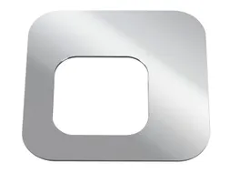 Oplegdeksel,V. Afvalbak 1X60L,Vierkant,1Opening,Staal,Zilverkleurig