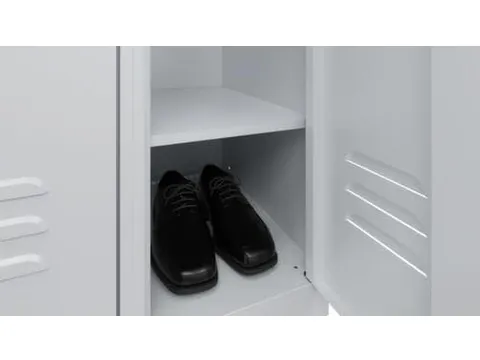 schoenenlegbord,v. garderobekast,v. vak B 400mm,staal