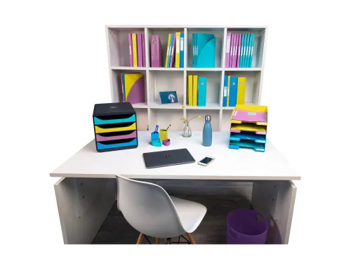 ECOBIN Papiermand 15 L violet transparant