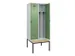locker met bank,voor scheiding van kleding,HxBxD 2120x800x815mm,2vak