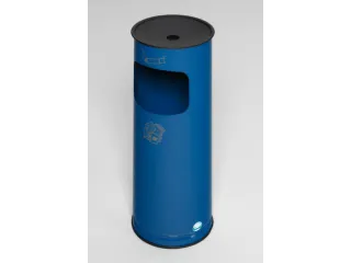 Combi-Asbak 610x250mm Aluminium Asbakopzet Zwart Blauw 17 Liter - 3