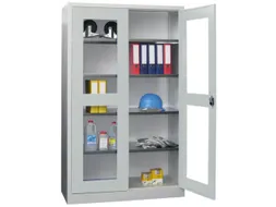 universele kast 1950x1200x400mm 4xStalen bodem cil.slot sokkel RAL7035
