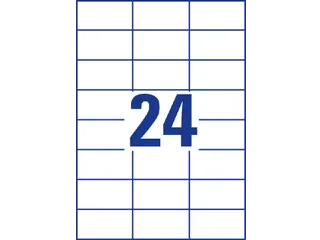 Etiket Avery Zweckform 3474-200 70x37mm wit 4800stuks - 5
