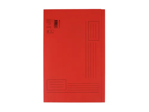 Vouwmap Quantore Folio ongelijke zijde 250gr rood
