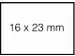 Prijsetiket 16x23mm Sato Duo 20 afneembaar wit