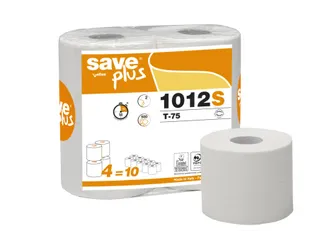 Toiletpapier Celtex Save Plus 2-laags wit 500 vel krimp 10x4 rol - 1