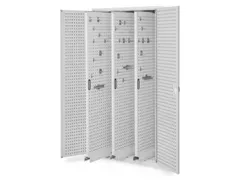 verticale kast,HxBxD 1950x1000x600mm,geperfor. deur,RAL5010