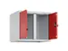 opzetkast,v. locker voor scheiding van kleding,2vak.,vak B 300mm