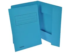 Dossiermap 3 Kleppen Turkoois A4 250 Gram