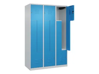 Z-garderobekast,HxBxD 1850x1200x500mm,vak B 200/400mm,cil.-slot - 2