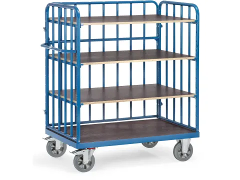 Etagewagens 18213-1 1200kg 1200x800mm Ral5007 4 Etages Watervast