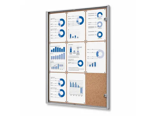Vitrinekast Prikbord Kurk Economy 9xA4
