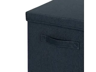 Leitz Stoffen opbergdoos met deksel Grijs 38x33x32,5cm 2 stuks - 6