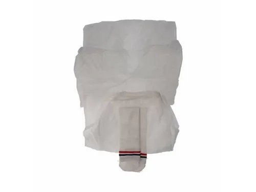 pp non woven ondergoedset, wit (hemd short, katoenen sokken XL) 1/