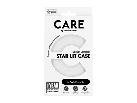 PanzerGlass CARE by Urban Combat Case Star Lit w. White Qi Compa