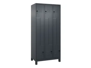 Z-garderobekast,HxBxD 1950x900x500mm,vak B 150/300mm,draaigrendel - 1