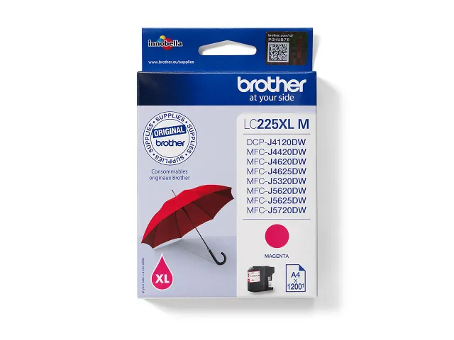 Inktcartridge Brother LC-225XLM rood HC