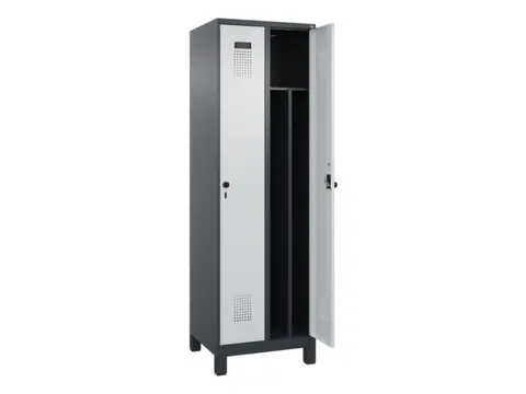 locker voor scheiding van kleding,HxBxD 1950x600x500mm,2vak