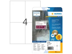 HERMA 4697 Weervaste Folie-etiketten A4 105x148mm Wit 100 stuks