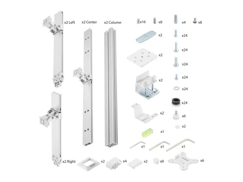 Monitor Arm 6 Schermen tot 32 inch met Crossbar voor Bureau