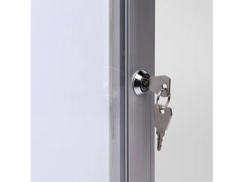Vitrinebord Quantore luxe 2x A4 zilver