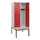 locker met bank,HxBxD 1950x800x815mm,2vak,vak B 400mm,draaigrendel