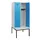 locker met bank,HxBxD 1950x800x815mm,2vak,vak B 400mm,cilinderslot
