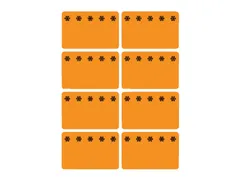 Etiket Herma 3774 26x40mm Diepvries Oranje 48 stuks