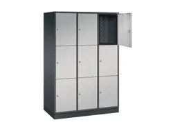 grootvolume-lockersysteem,HxBxD 1950x1220x600mm,3x3vakken,cil.-slot